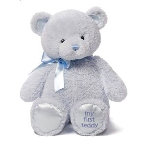 NWT Gund Baby Blue "My First Teddy" Stuffed Animal Plush Toy 18"